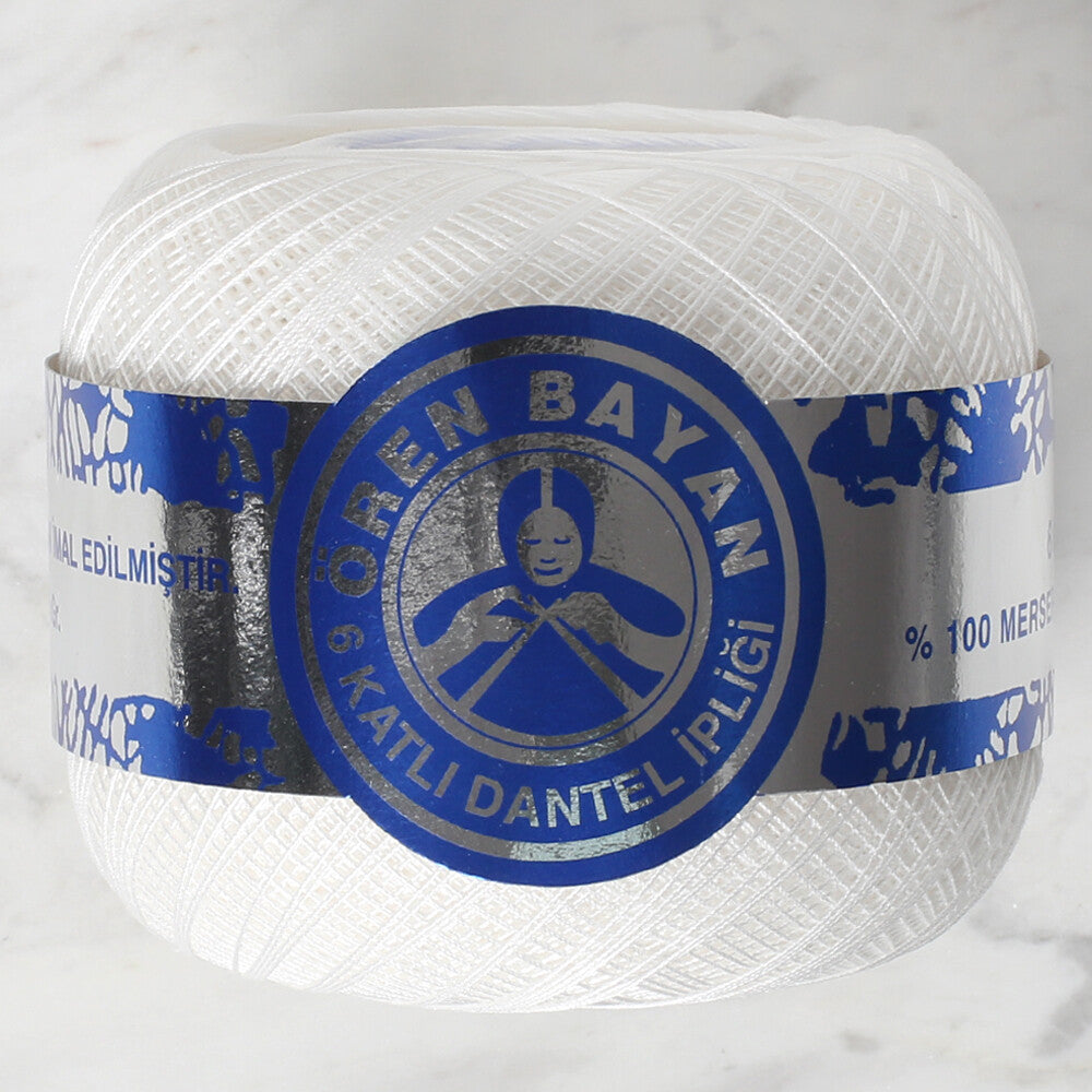 Örenbayan 6 Katlı No:50 Beyaz Dantel İpi